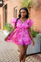 BuddyLove Hollis Puff Sleeve Mini Dress - Off To Paradise