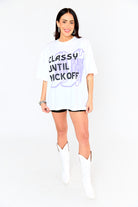 BuddyLove Marshall Oversized Graphic Tee - Classy Purple