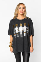 BuddyLove Travis Oversized Graphic Tee - Nutcrackers Metallic