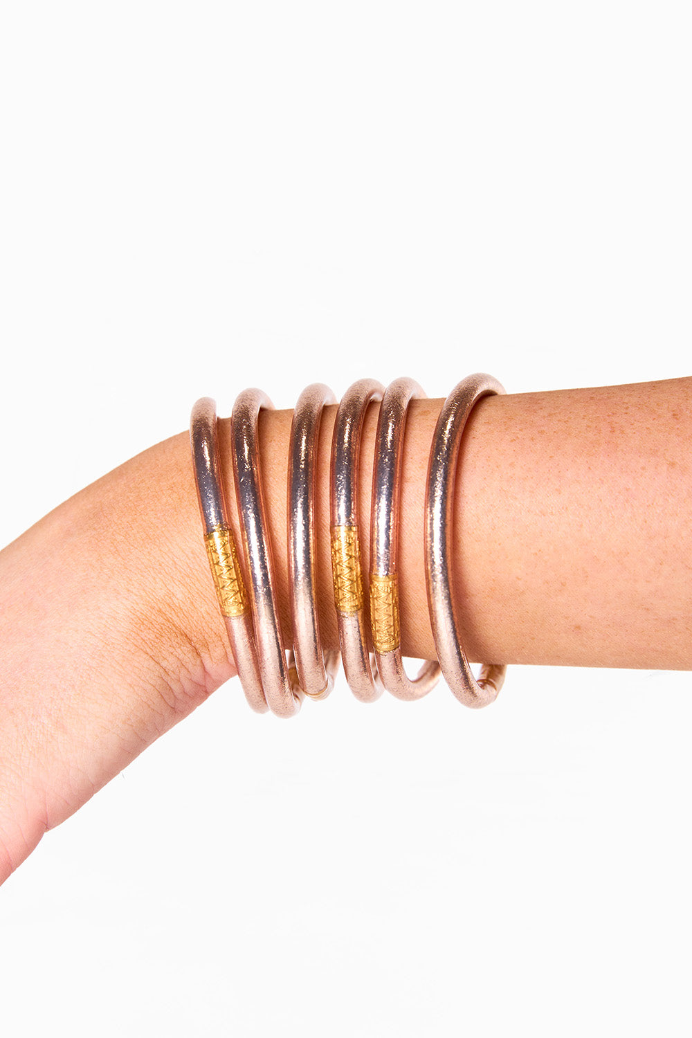 Budha girl bangles hot sale rose gold