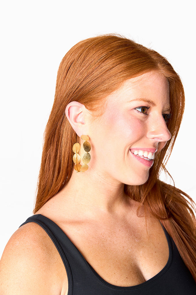Carmen Hoop Earrings - Gold