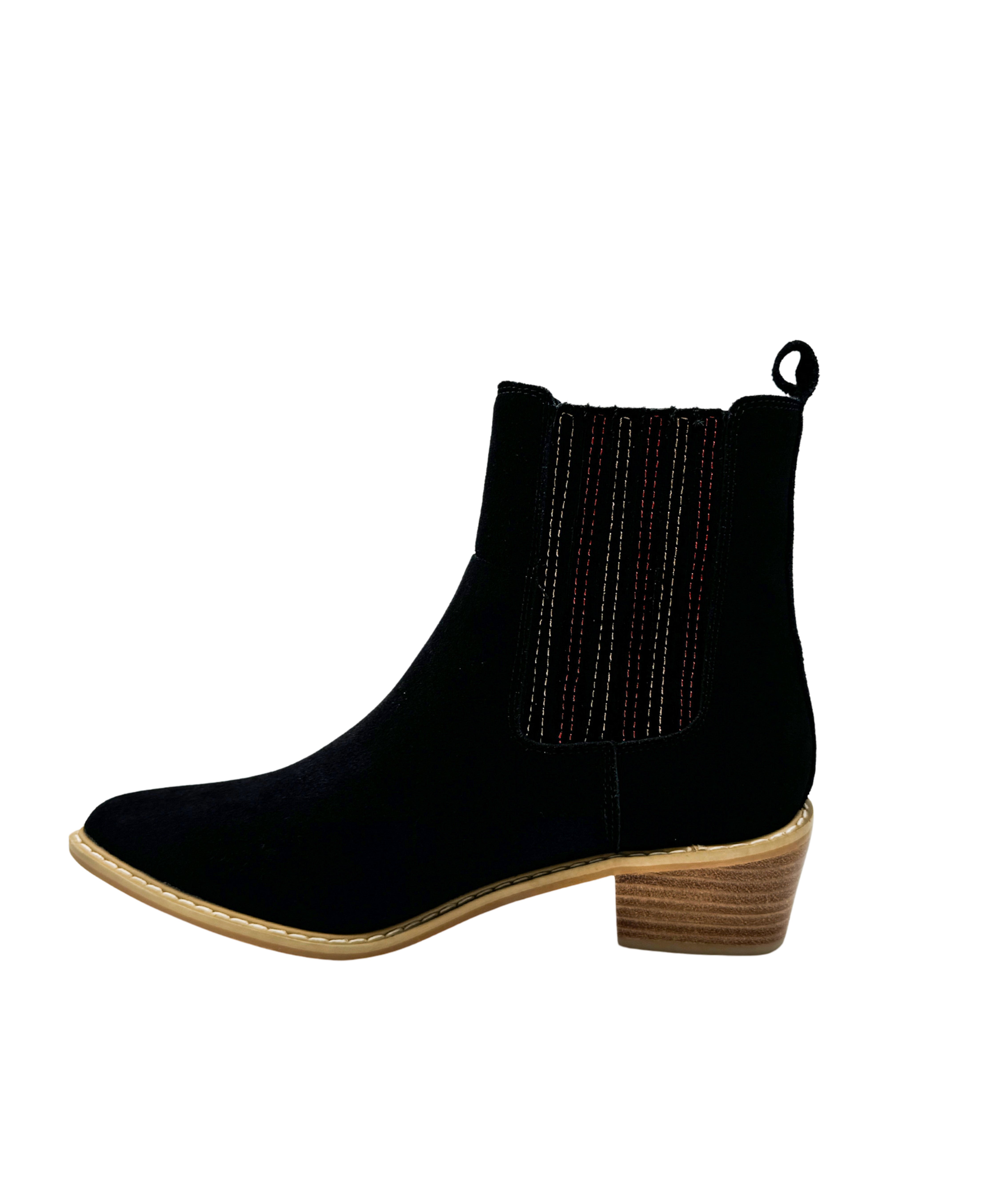 Leonor Suede Ankle Boot in Black BuddyLove Clothing Label