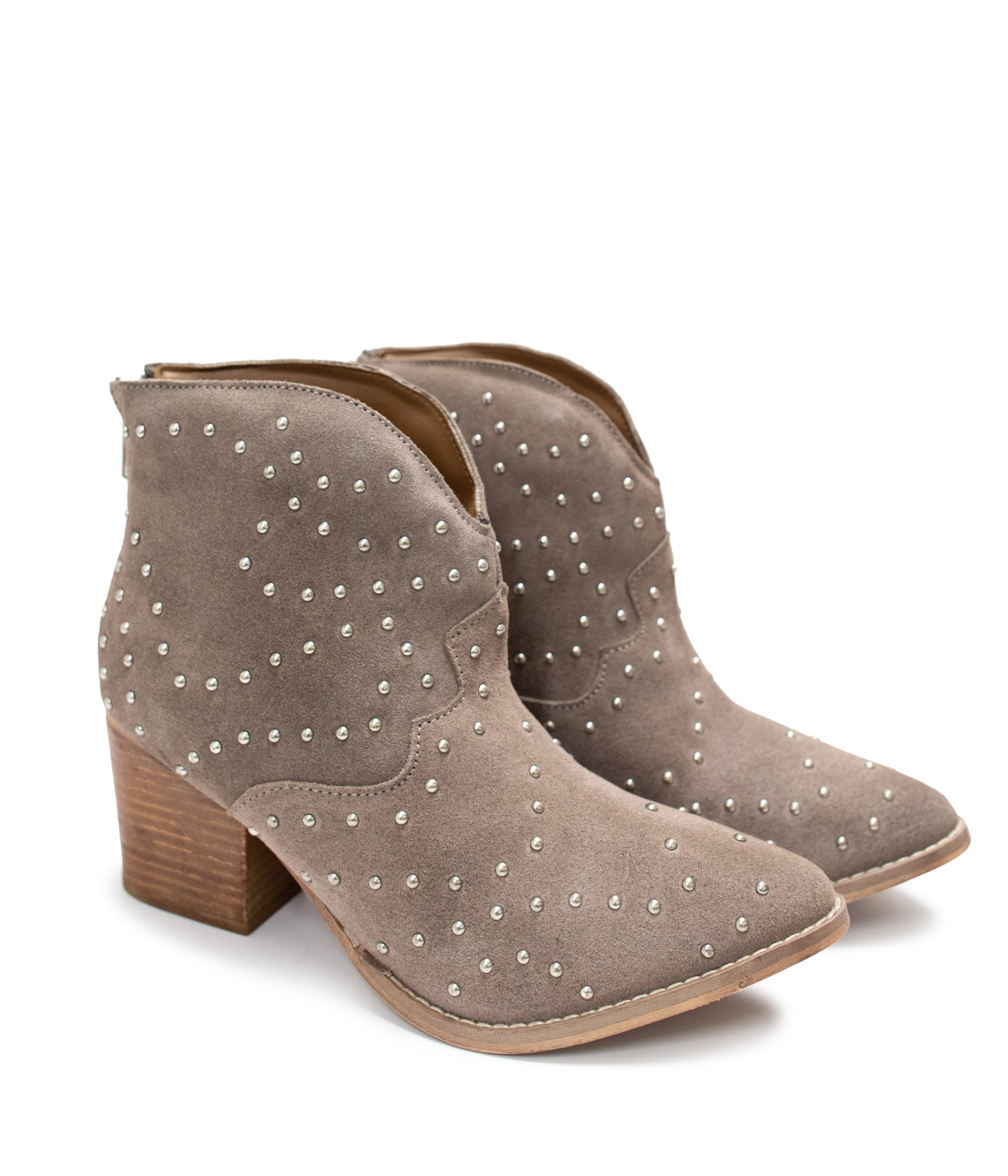 Taupe heeled ankle boots new arrivals