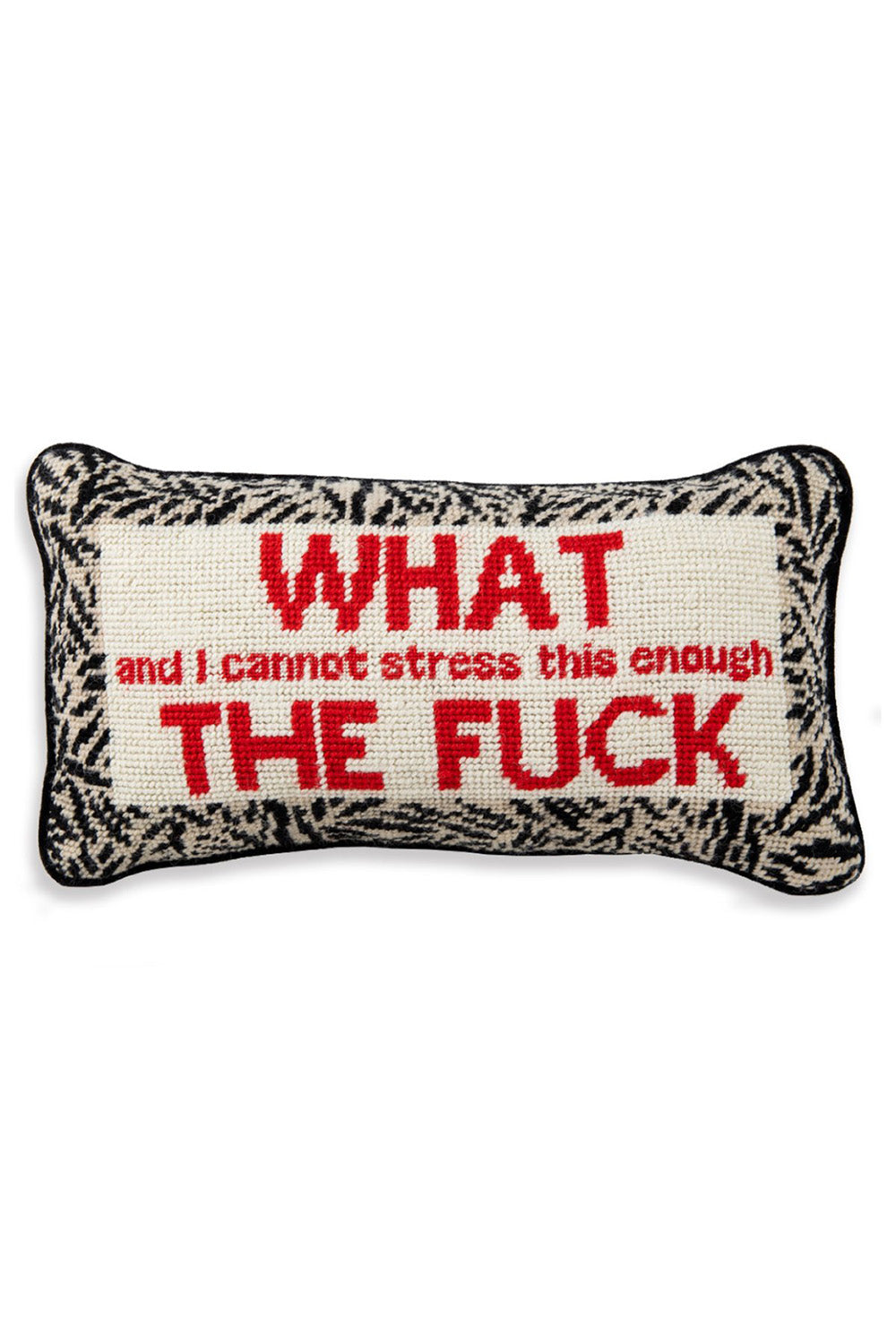 WTF Needlepoint Pillow – BuddyLove Clothing Label