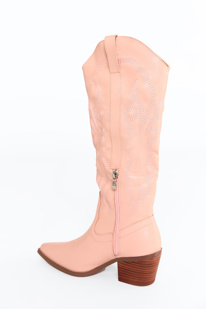 Brandy Tall Boots - Pink