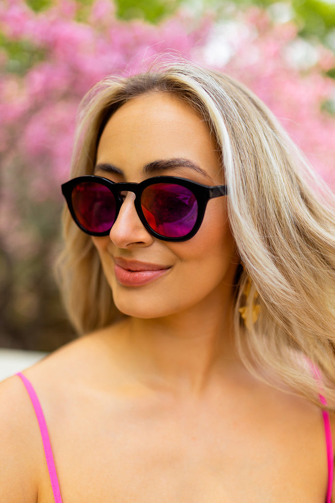 BuddyLove Val Acetate Framed Sunglasses - Pink