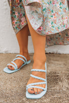 Skyler Studded Sandal - Blue