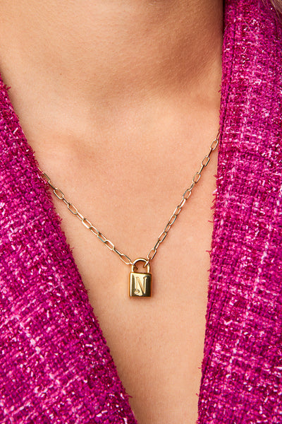 Lock necklace brandy shop