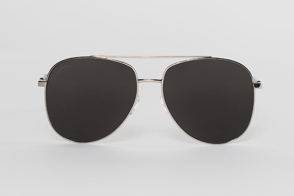 BuddyLove Maverick Aviators Sunglasses - Black,Black
