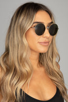 BuddyLove Capri Round Double Bridge Sunglasses - Brown