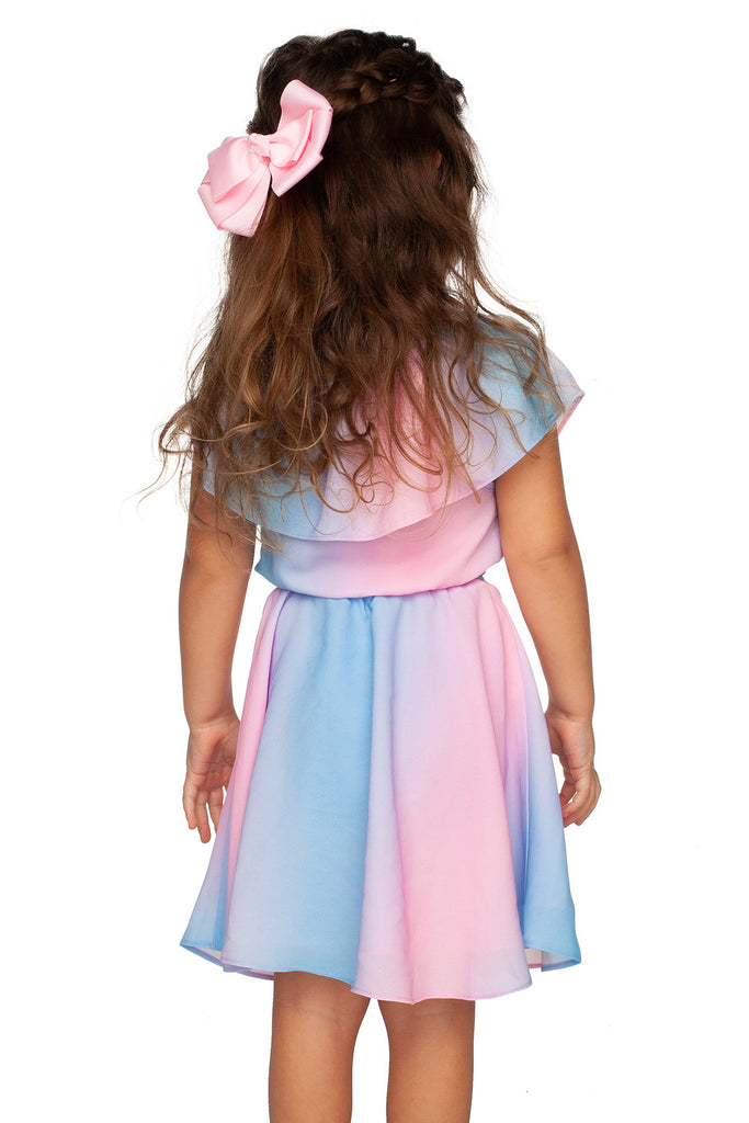 BuddyLove Kids Ainsley Top and Skirt Set - Cotton Candy