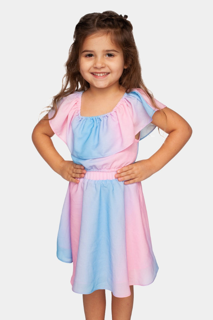 BuddyLove Kids Ainsley Top and Skirt Set - Cotton Candy,12M / Pink / Stripes