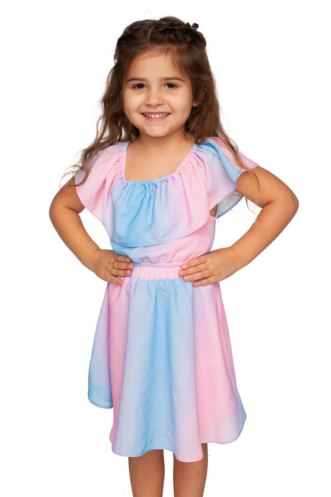 BuddyLove Kids Ainsley Top and Skirt Set - Cotton Candy,12M / Pink / Stripes