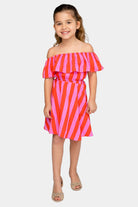 BuddyLove Ainsley Girl's Top and Skirt Set - Hot Tamale