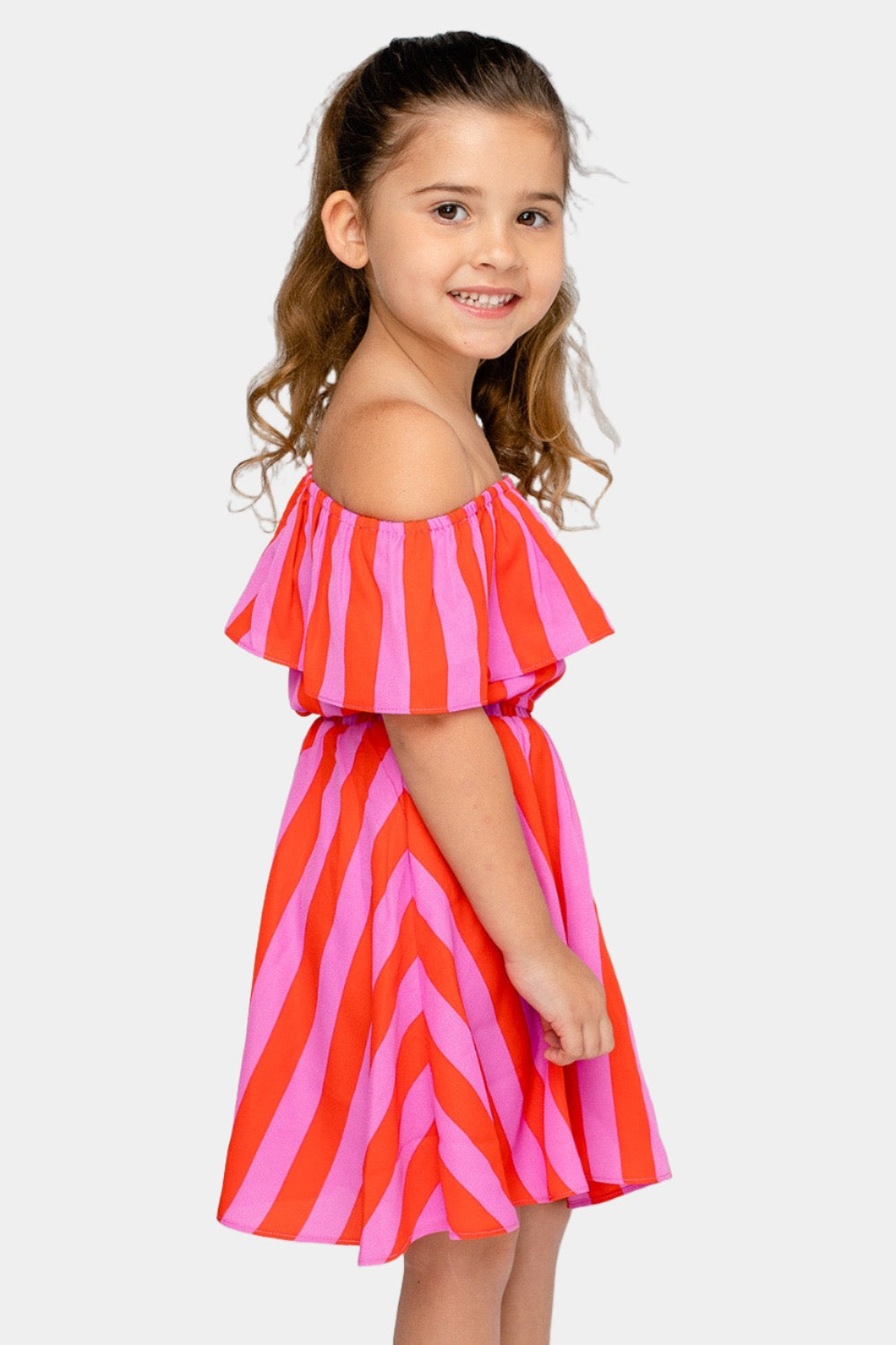 BuddyLove Ainsley Girl's Top and Skirt Set - Hot Tamale