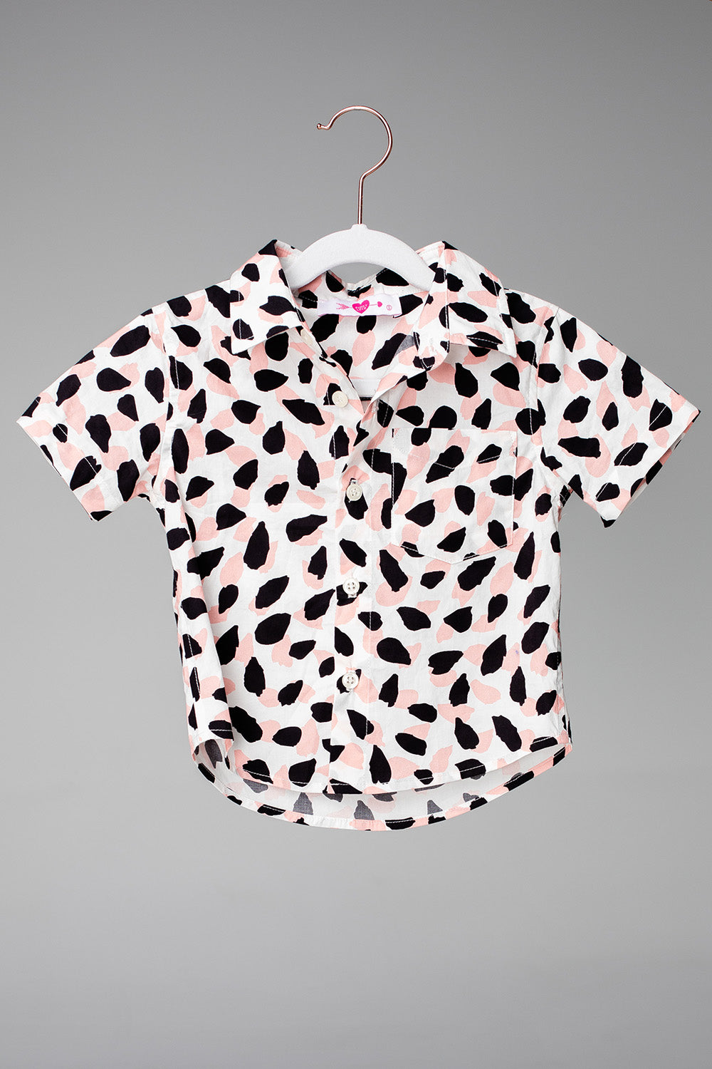 BuddyLove Nash Boy's Button Down Shirt - Flamingo