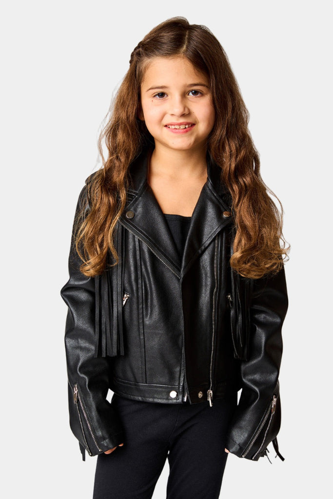 BuddyLove Mini Francesca Vegan Leather Jacket - Black