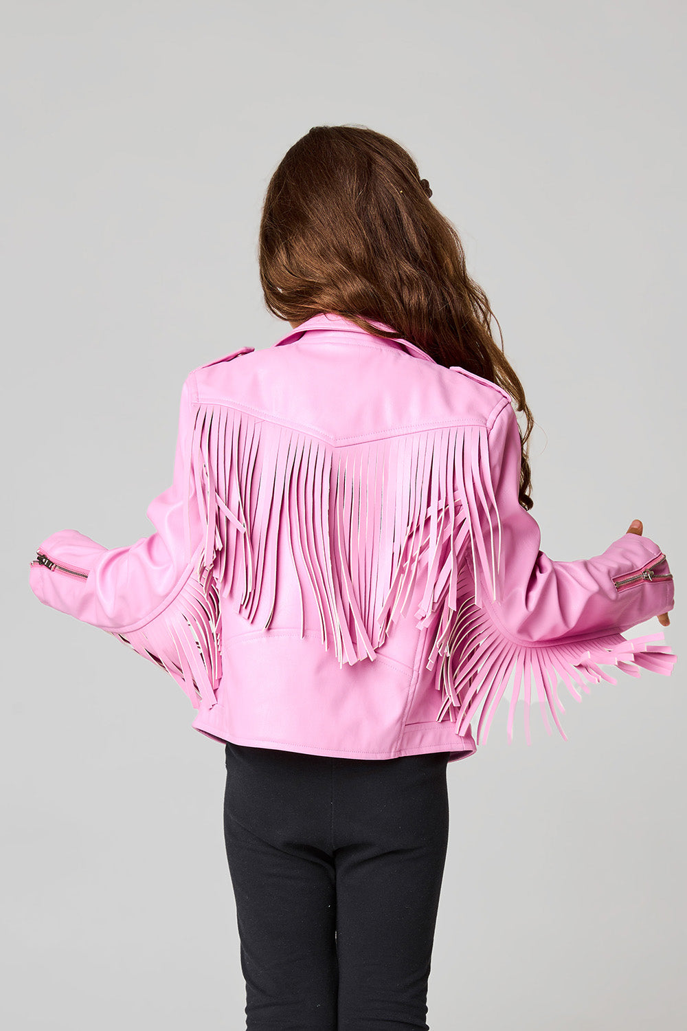 Francesca Pink Fringe Jacket – Pretty in Pink Flamingo Boutique