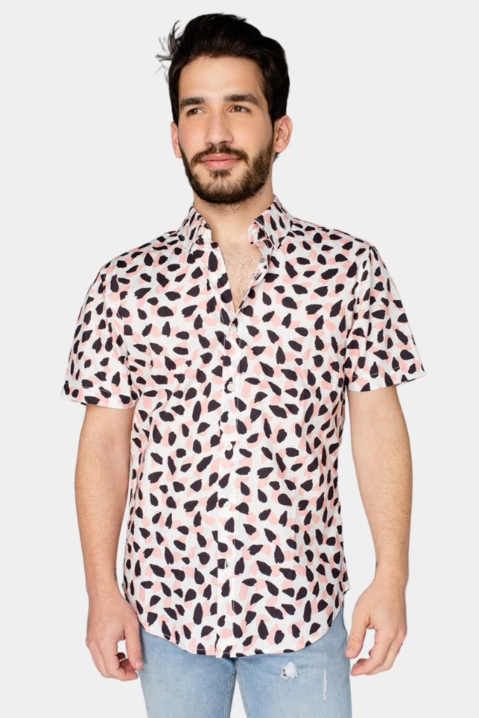 BuddyLove Robert Button Down Dress Shirt - Flamingo