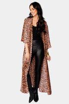 BuddyLove Alix Maxi Length Duster - Siberian Tiger