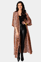 BuddyLove Alix Maxi Length Duster - Siberian Tiger