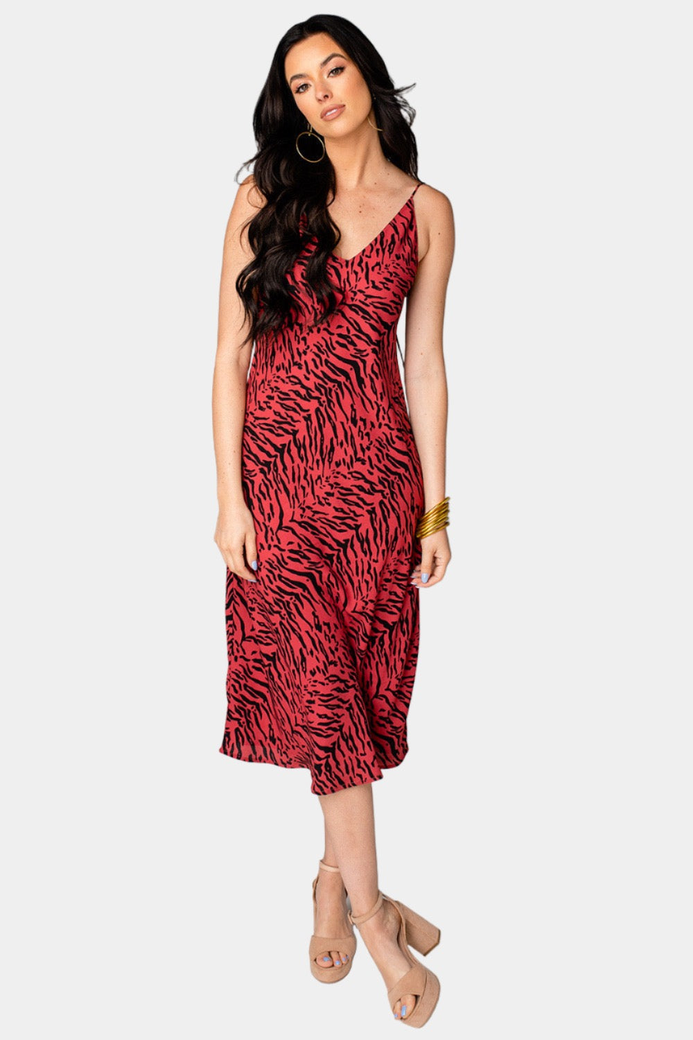 BuddyLove Tiff Midi Slip Dress - Tigers Blood