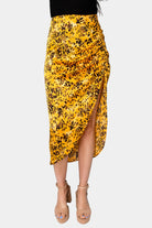 BuddyLove Marie Zip Fron Midi Skirt - Tortoiseshell