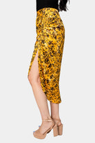 BuddyLove Marie Zip Fron Midi Skirt - Tortoiseshell