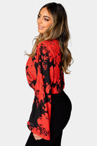 BuddyLove Ariana Kimono Sleeve Bodysuit - Dahlia