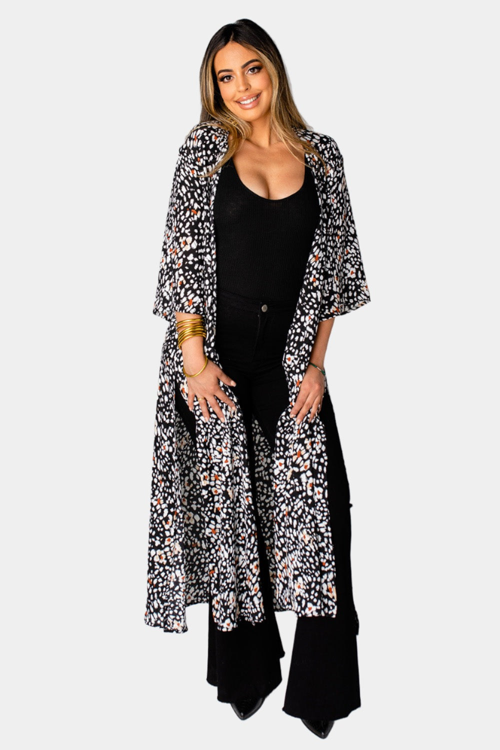 BuddyLove Alix Maxi Length Duster - Fossil