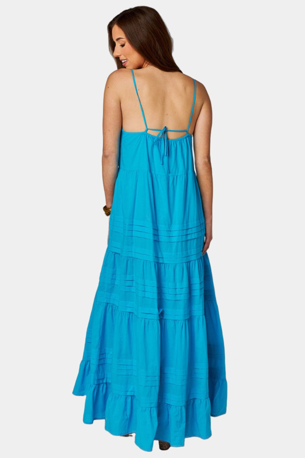 BuddyLove Jaxon Tiered Maxi Dress - Ocean