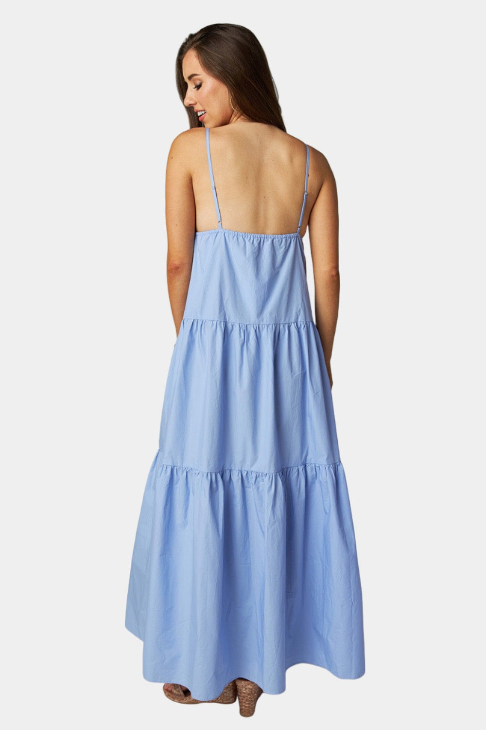 BuddyLove Kenna Tiered Maxi Dress - Blue