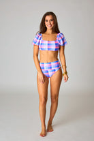 BuddyLove Jojo Puff Sleeve High Waisted Bikini - Picnic