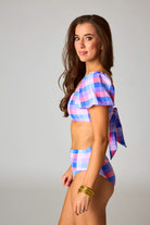 BuddyLove Jojo Puff Sleeve High Waisted Bikini - Picnic