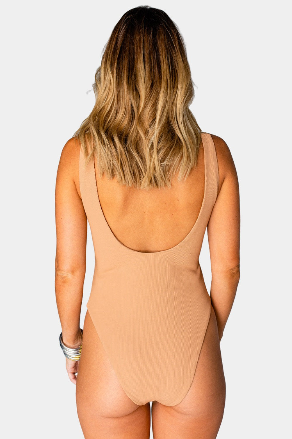 BuddyLove Skipper Cut Out Front One-Piece - Tan