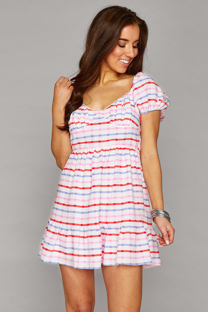 BuddyLove Dorothy Short Sleeve Mini Dress -  USA