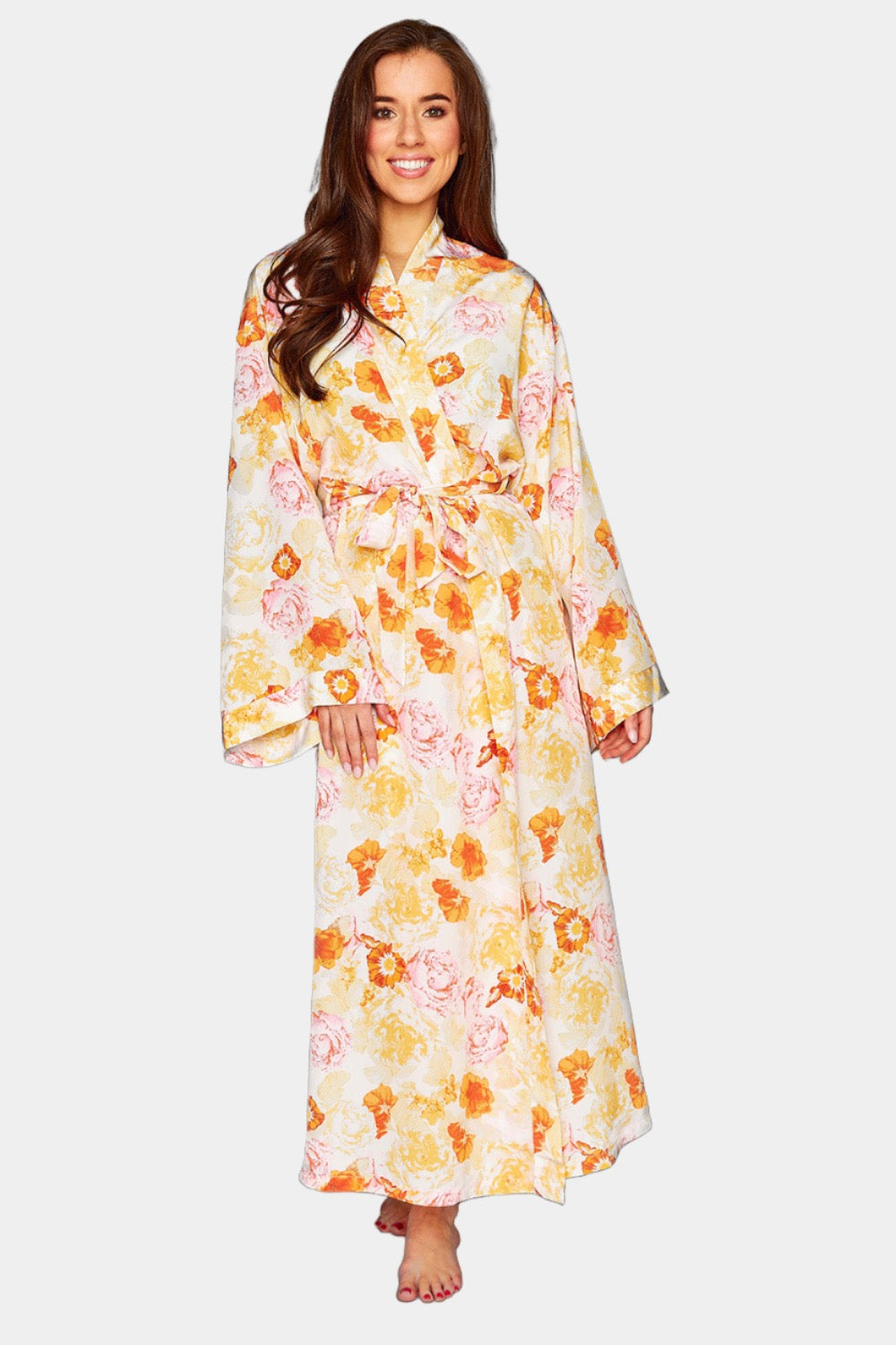 BuddyLove Romee Long Robe - Creamsicle