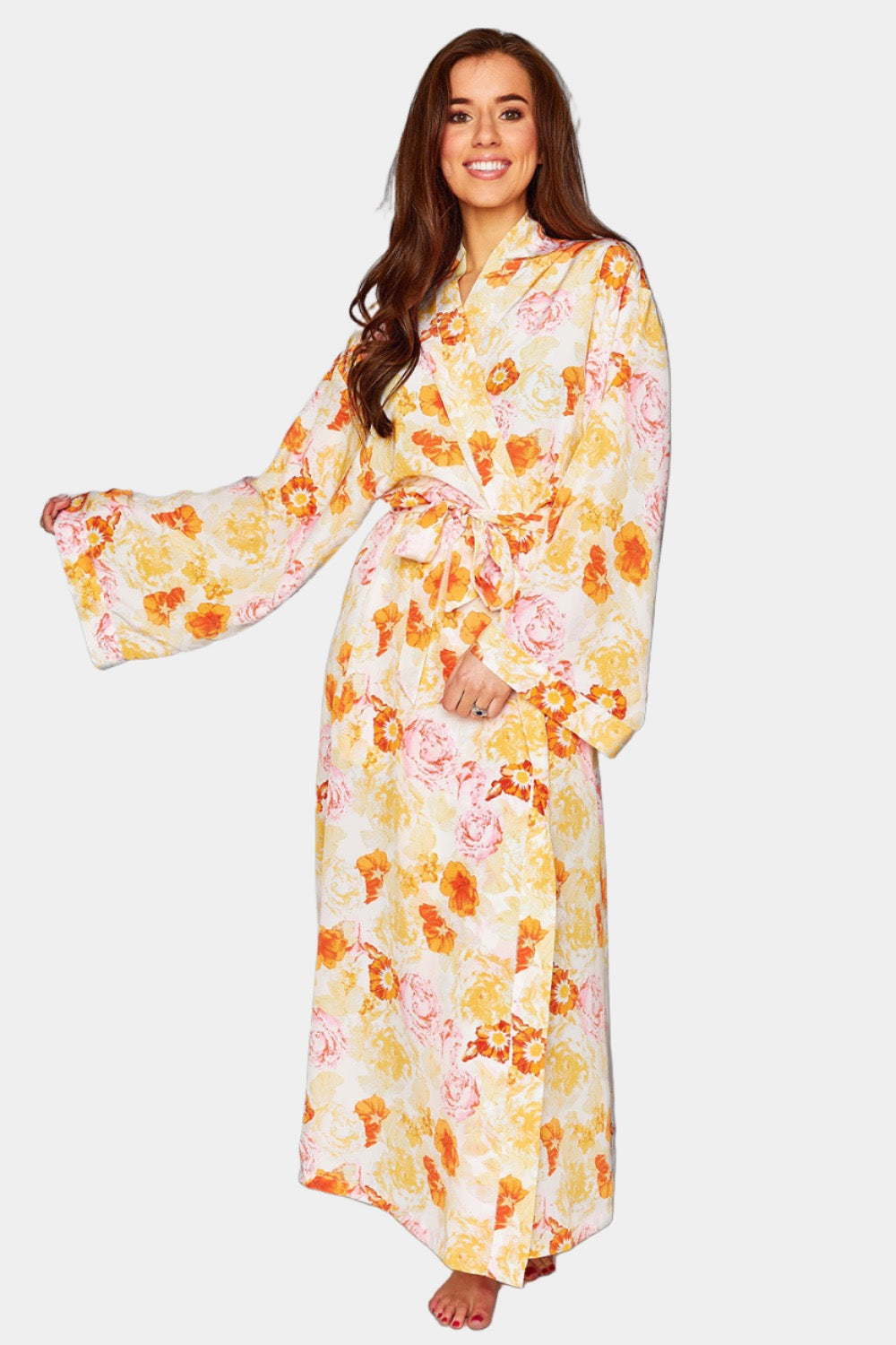 BuddyLove Romee Long Robe - Creamsicle