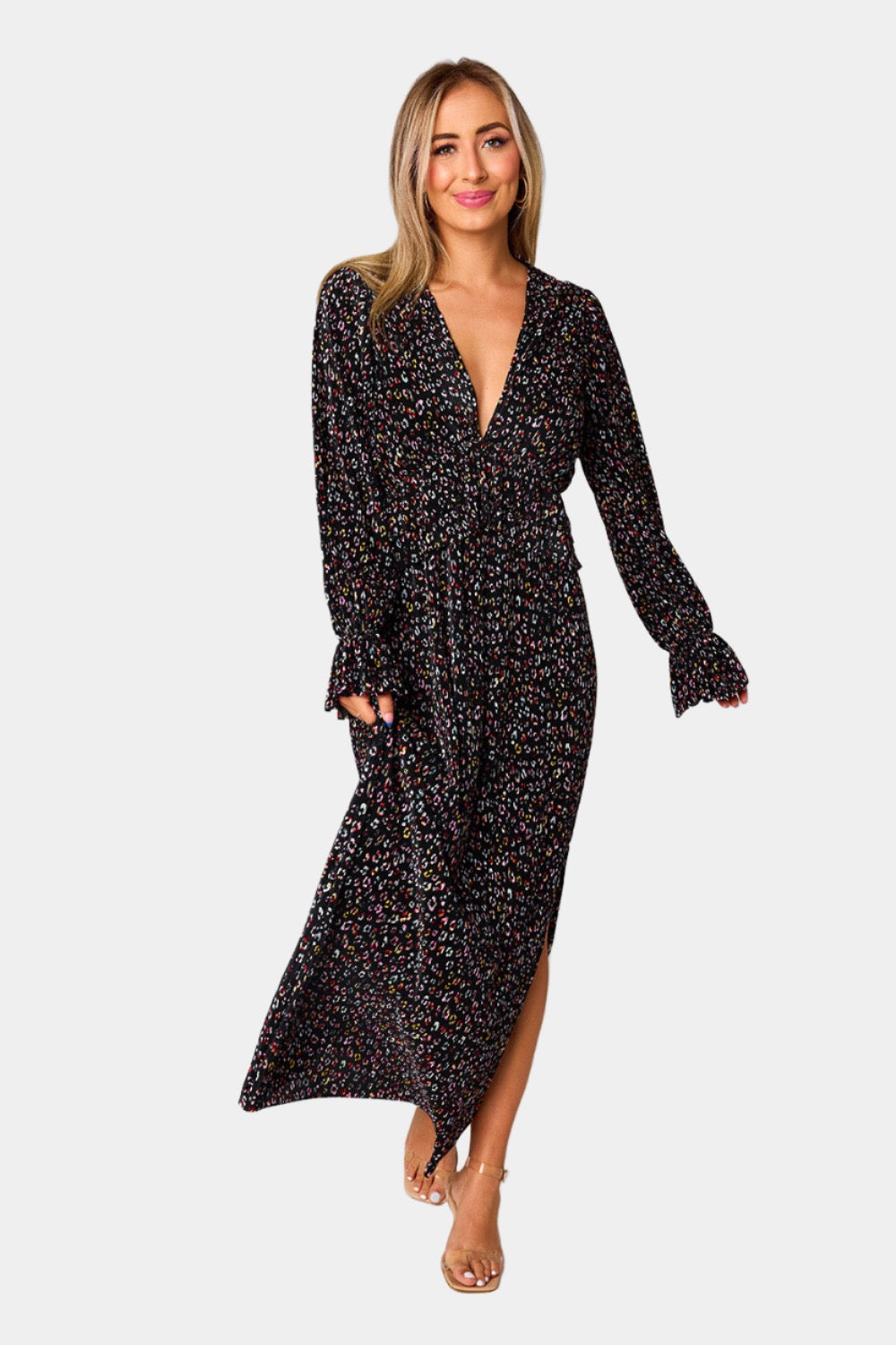 BuddyLove Evie Long Sleeve Maxi Dress - Gemstone