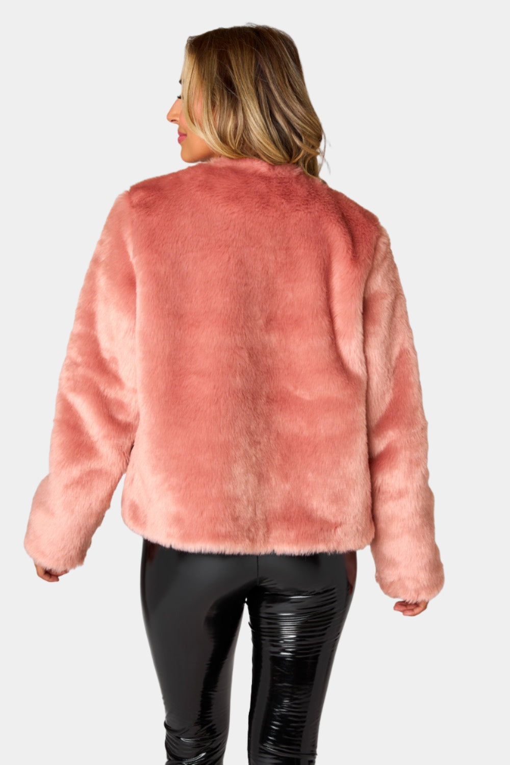 BuddyLove Baddie Faux Fur Jacket - Champagne