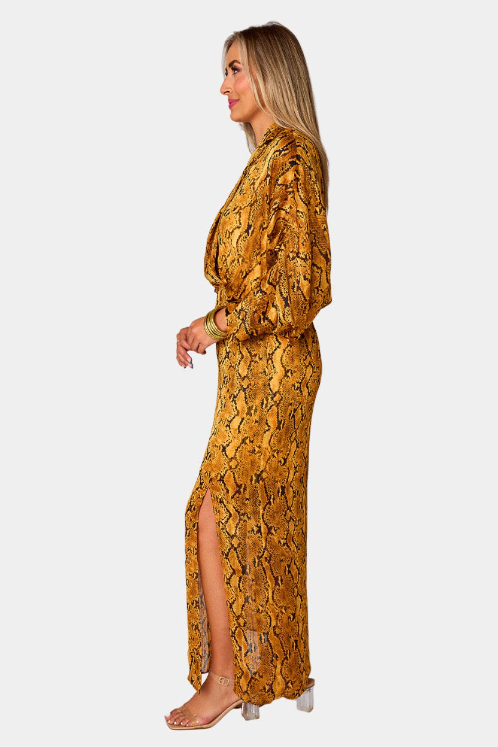 BuddyLove Jude Long Sleeve Maxi Dress - Snake Charmer