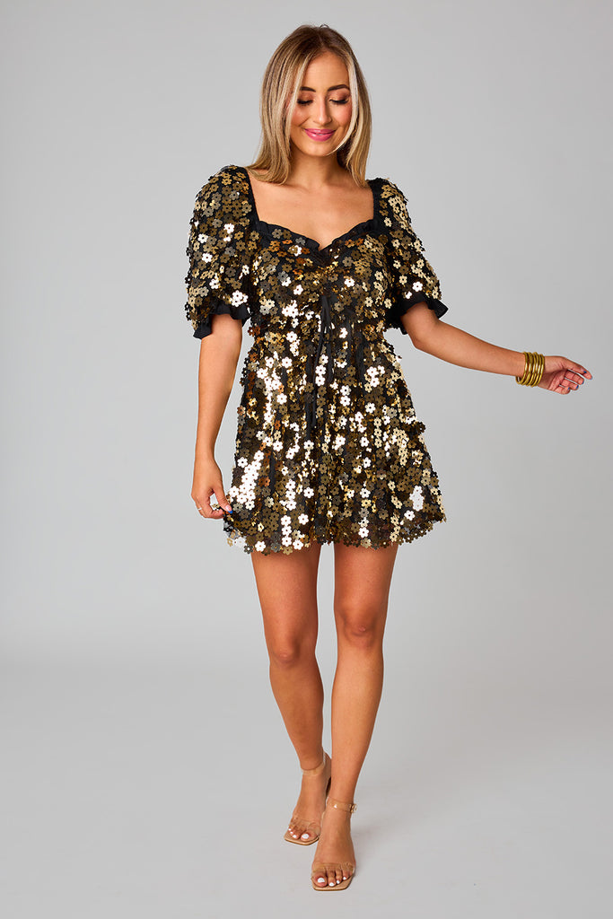 BuddyLove Colby Puff Sleeve Mini Dress - Pennies From Heaven
