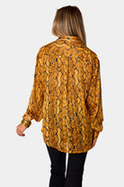 BuddyLove Portia Loose Button Up Top - Snake Charmer