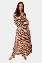 BuddyLove Desirae Long Sleeve Maxi Dress - Stampede