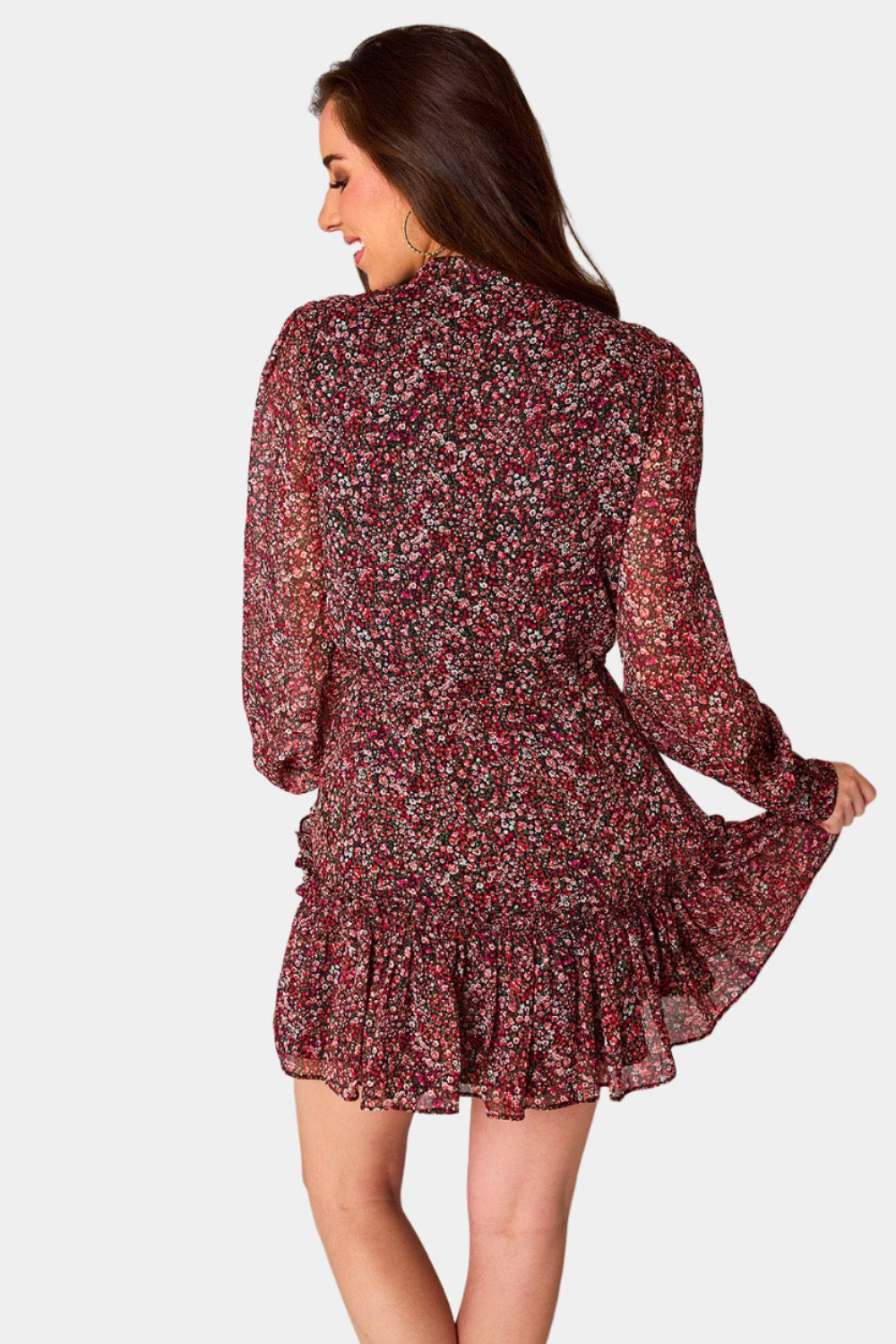 BuddyLove Celia Long Sleeve Mini Dress -  Amour