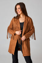 BuddyLove Dutton Fringe Suede Jacket - Cocoa