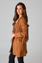 BuddyLove Dutton Fringe Suede Jacket - Cocoa