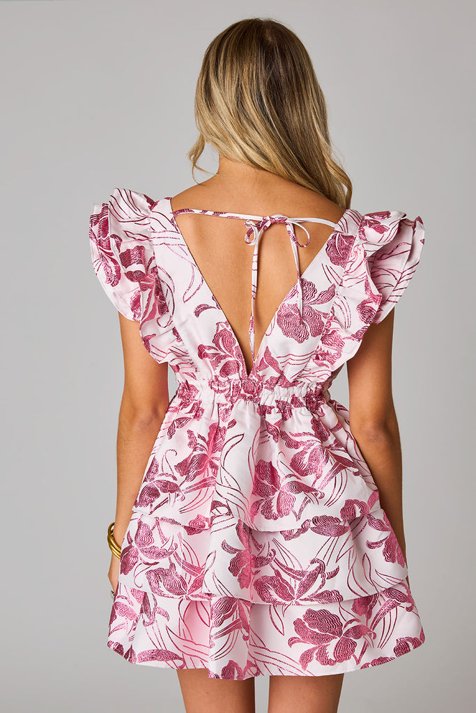 BuddyLove Hudson Elastic Waist Mini Dress - Rose
