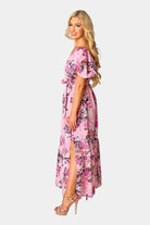 BuddyLove Sydney Puff Sleeve Maxi Dress - Bashful