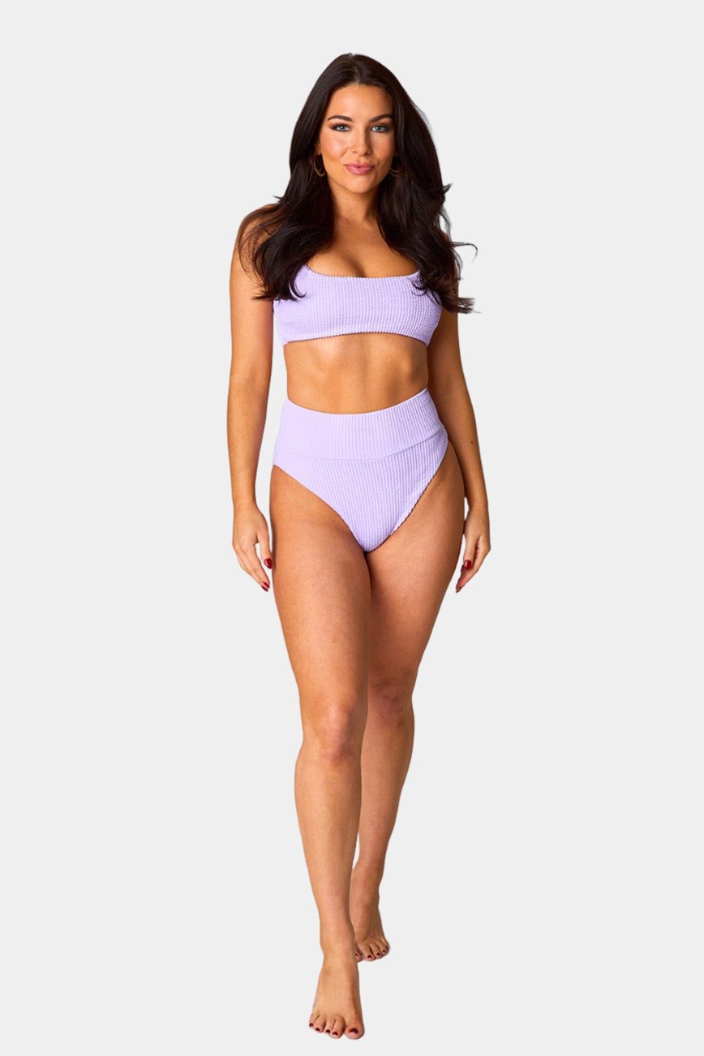 BuddyLove Ora Scoop Neck High Waisted Bikini - Lavender